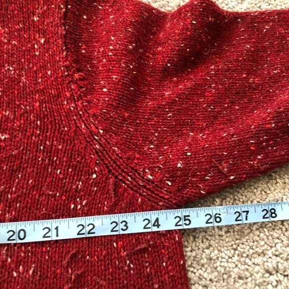 Vintage Crazy Horse Liz Claiborne size 1x red zip front sweater - Picture 7 of 9